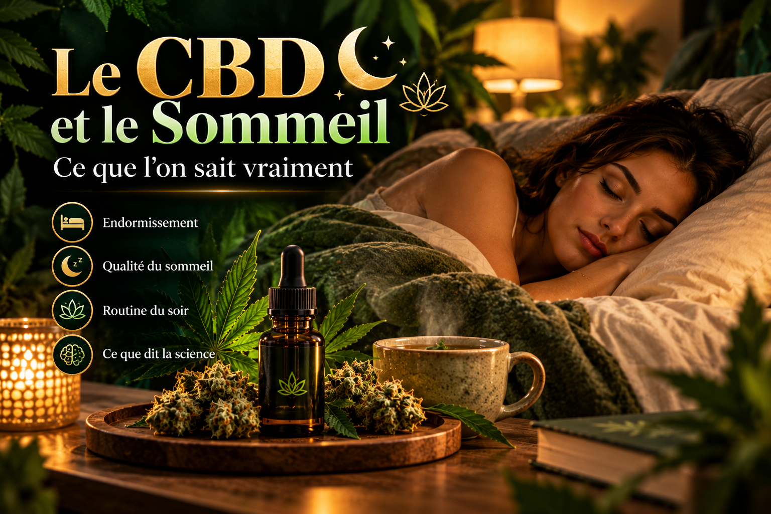 Le CBD et le sommeil : ce que l’on sait vraiment sur le cannabidiol