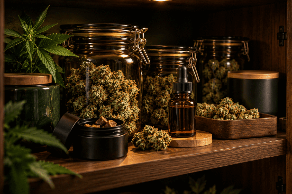 Comment conserver le CBD : fleurs, huile et résine dans un endroit adapté