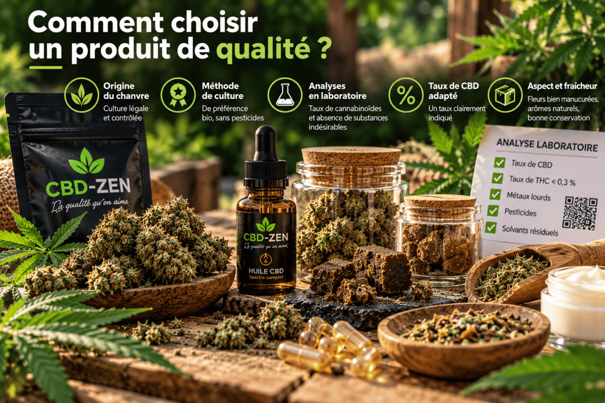 Comment choisir un produit CBD de qualité ? Origine, analyses et taux de cannabidiol