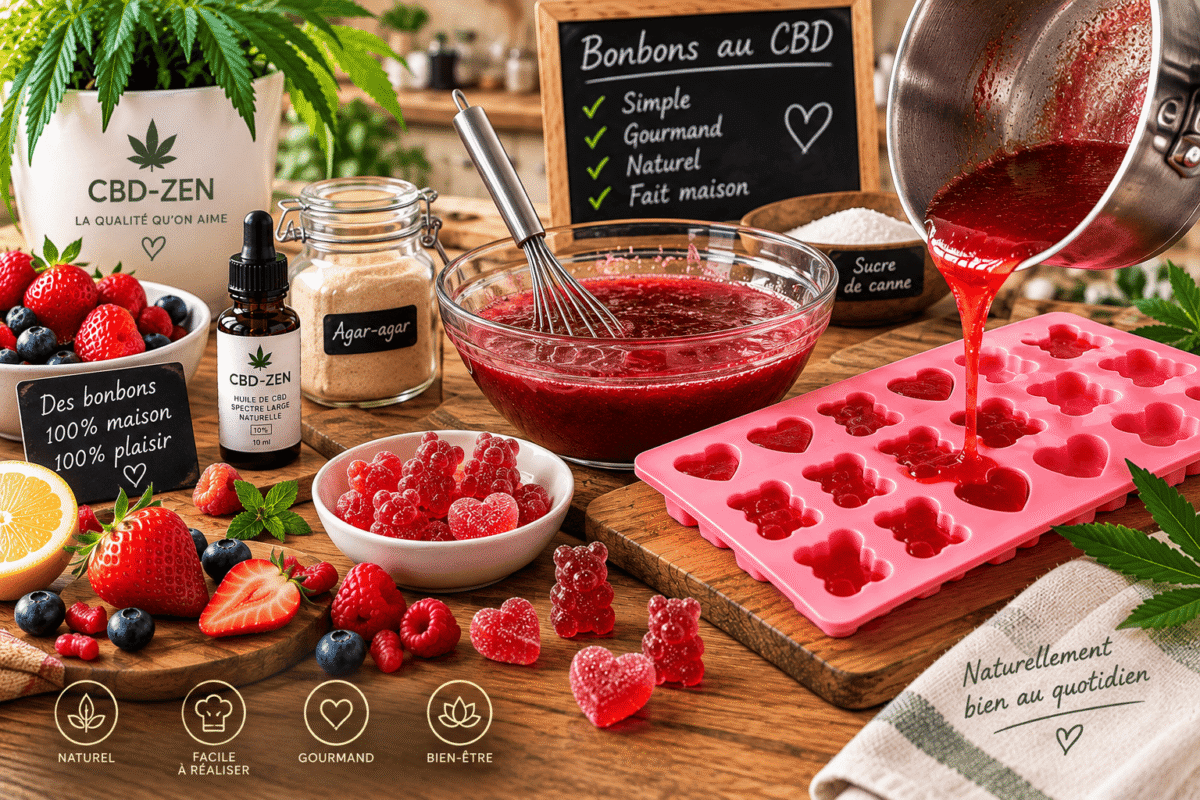 Préparation dans un moule en silicone