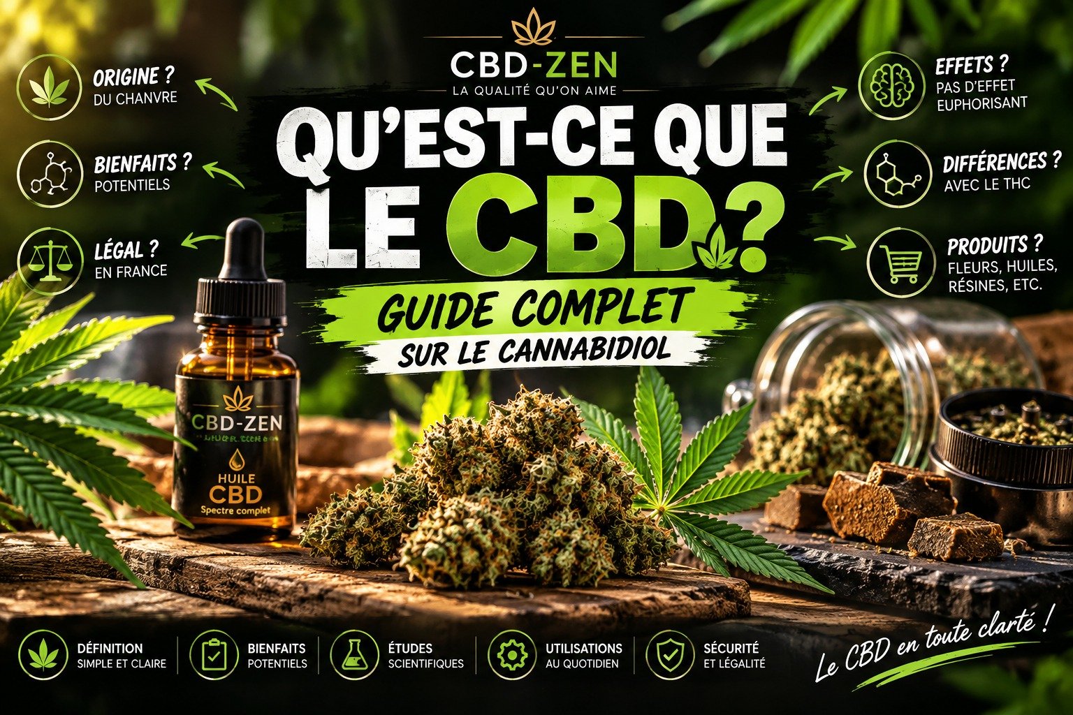 Qu’est-ce que le CBD ? Guide complet sur le cannabidiol