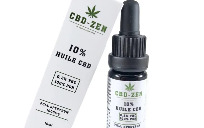 Flacon d'huile de CBD