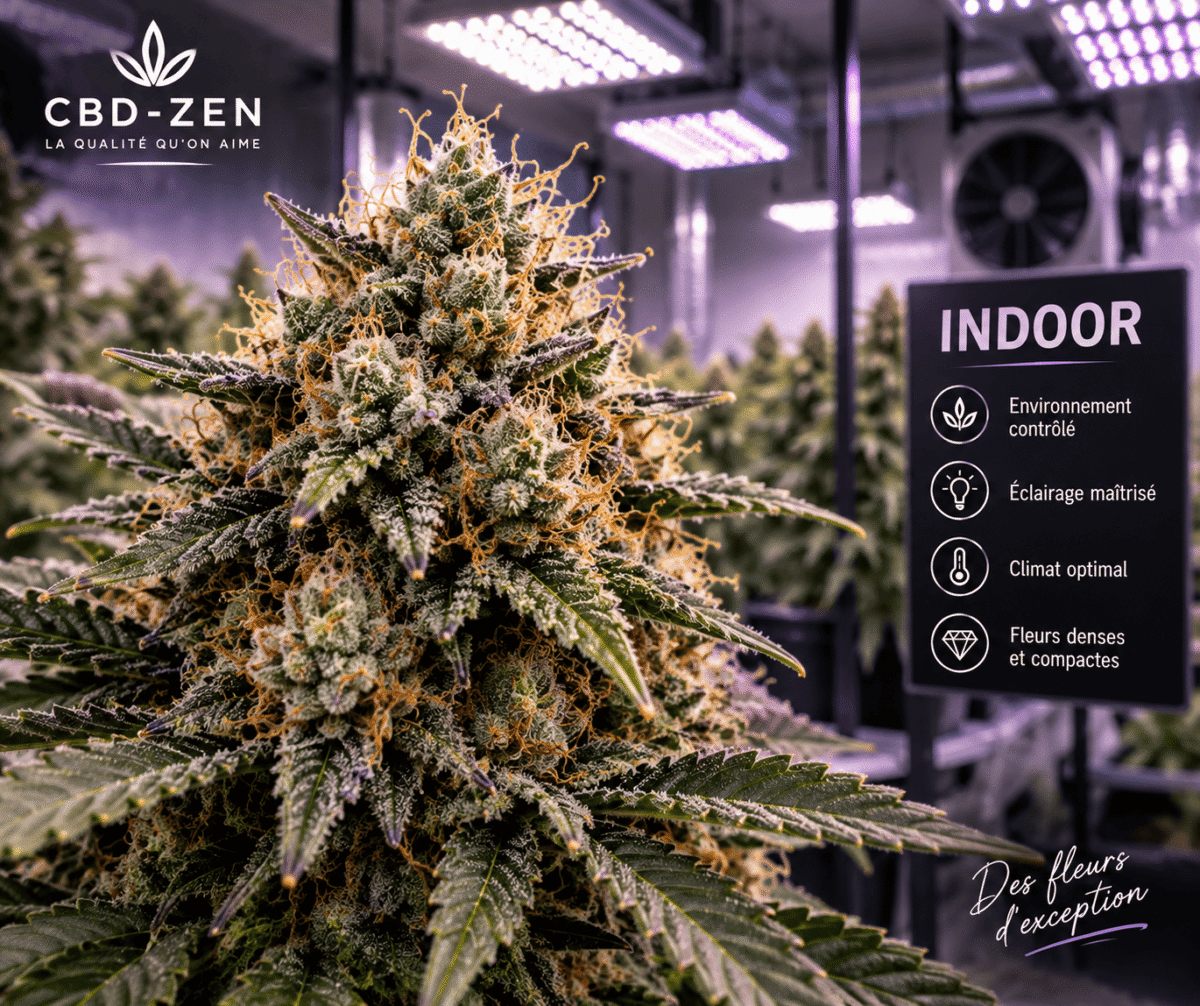 Fleur Indoor dense et compacte en culture intérieure