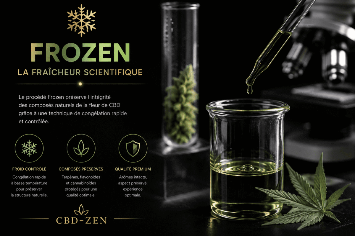 Procédé pour la conservation des fleurs CBD par le froid