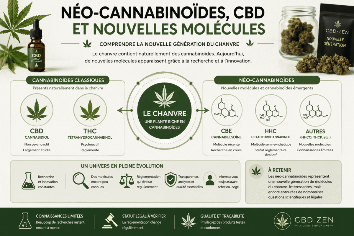 Qu'est-ce qu'un néo-cannabinoïde ? Différence avec le CBD