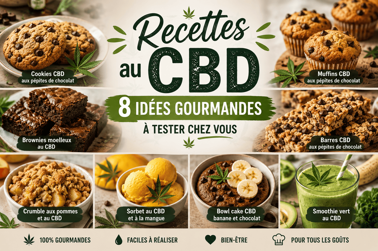 Recettes au CBD : 8 idées gourmandes à tester chez vous