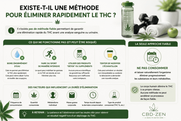 Méthodes pour éliminer rapidement le THC de l’organisme