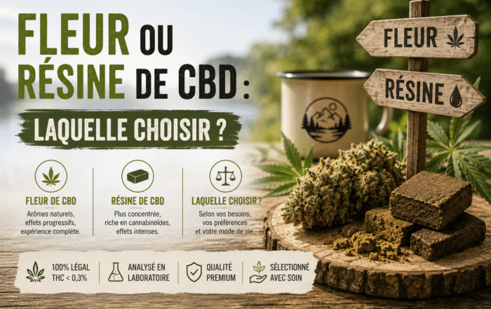 Fleur ou résine de CBD : laquelle choisir