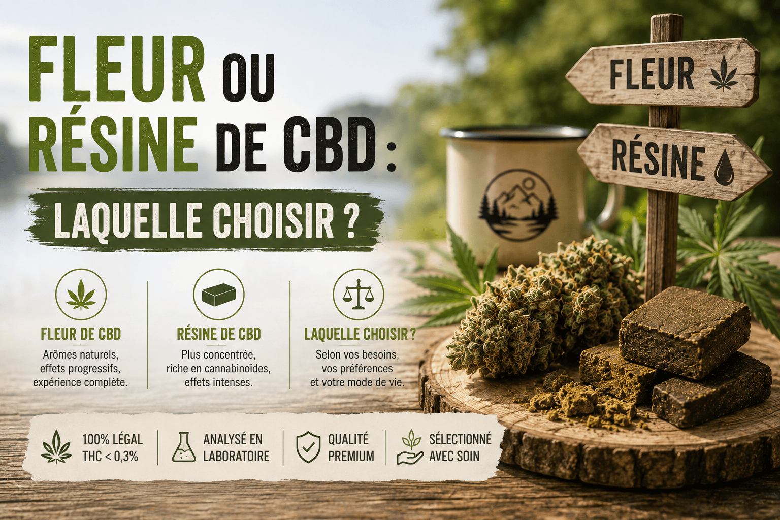 Fleur ou résine de CBD : laquelle choisir