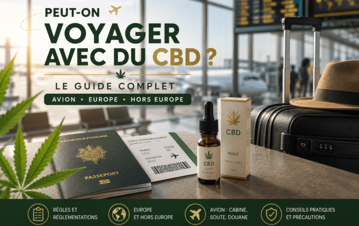 Voyager avec du CBD en avion en Europe et hors Europe