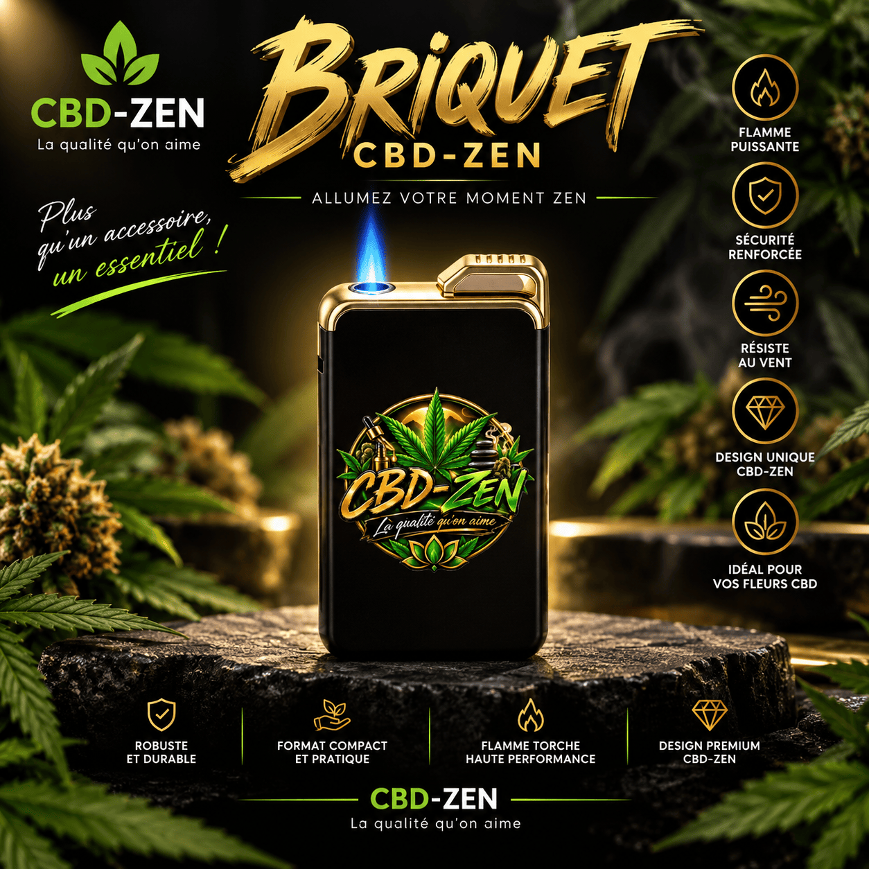 Produit: Briquet Tempête CBD-ZEN