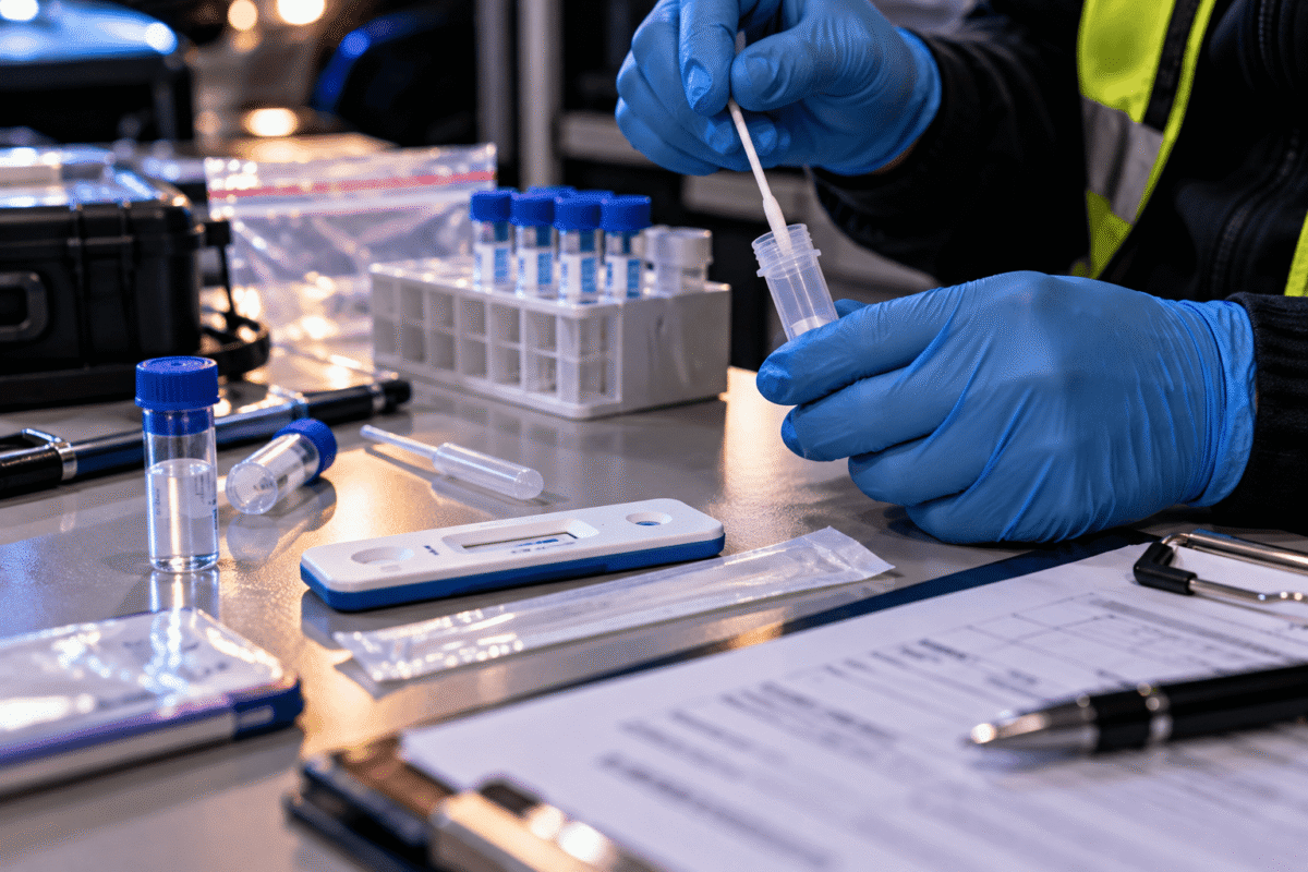 Analyse après un test salivaire positif au CBD