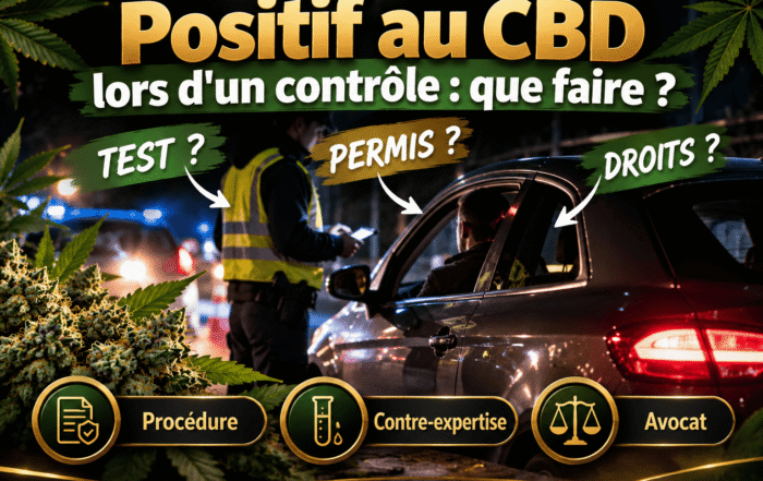 Positif au CBD lors d'un contrôle routier